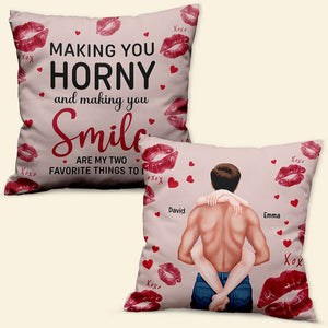 Personalized Gift For Couple Pillow Making You Horny - Pillow - GoDuckee