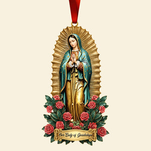 Our Lady of Guadalupe Acrylic Ornament – Guadalupe Day Gifts for Mexican Catholics 01qhqn221025 - Ornament - GoDuckee