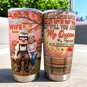 You're My Queen Forever Personalized Gifts For Wife Tumbler 05natn190625 - Tumbler Cup - GoDuckee