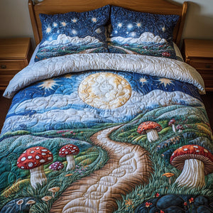 Mushroom Lovers Quilt Bedding Set Special Line 03tgtn220125 - Blanket - GoDuckee