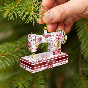 Sewing Toile de Jouy Acrylic Ornament 04pgtn270825 - Ornament - GoDuckee