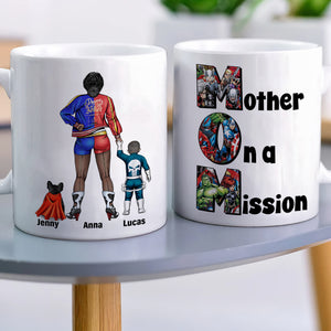 Personalized Gifts For Mom Coffee Mug 05totn070325pa Mother On A Mission - Coffee Mug - GoDuckee
