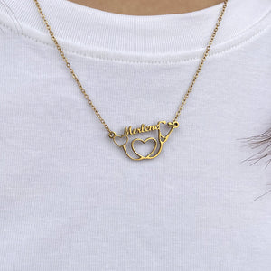 Personalized Name Necklace - Earpiece Tubing Charm 11 20acxx140325 - Necklace - GoDuckee