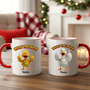 Funny Holiday Duck Coffee Mug – Personalized Gifts For Duck Lovers 03namg031125 - Coffee Mug - GoDuckee
