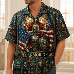 Full Armor Of God Hawaiian Shirt - Personalized Gifts For Christian 02PALU180626 - Hawaiian Shirts - GoDuckee
