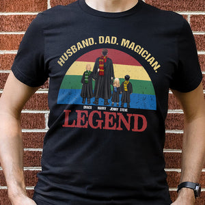 Legend Dad, Husband, Magician Personalized Shirt 06NAPO050523TM - Shirts - GoDuckee