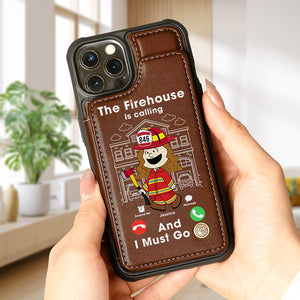 Personalized Gifts For Firefighter Leather Flip Wallet Phone Case 07ohqn210225hg - Phone Case - GoDuckee