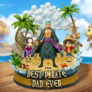 Best Pirate Dad Acrylic Plaque Personalized Gifts For Dad 06QHDT050525 - Shaped Plaques - GoDuckee