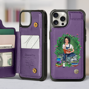Personalized Gifts For Book Lovers Leather Flip Wallet Phone Case 04hupu260225 - Phone Case - GoDuckee