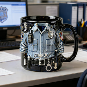 Proud Officer Coffee Mug – Personalized Gift for Police Officers 01PALU170126 - Coffee Mug - GoDuckee