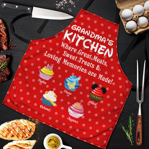 Personalized Gifts For Grandma Aprons Grandma's Kitchen 02naqn260124qnpa - Aprons - GoDuckee