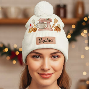 Sweet Baker Bobble Beanie Hat – Personalized Gifts For Baking Lovers 03pgqn201025 - Hat - GoDuckee
