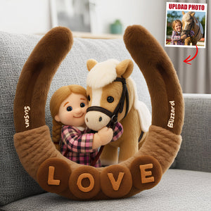 Horse Lovers Pillow Custom Photo Gifts 04NADT111125 - Pillow - GoDuckee
