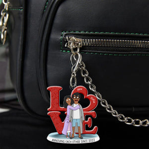 Personalized Gifts For Couple Keychain 02OHMH070225HG - Keychains - GoDuckee