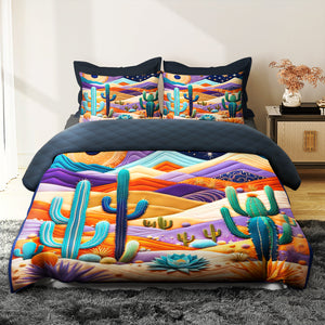Catus Quilt Bed Set 043hutn210125 - Blanket - GoDuckee