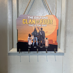 Personalized Gifts For Family Wood Key Hanger 05qhtn110624hhhg - Wood Sign - GoDuckee