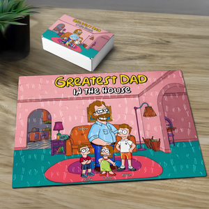 Greatest Dad Jigsaw Puzzle - Personalized Gifts For Dad 03topu080425pa - Jigsaw Puzzles - GoDuckee