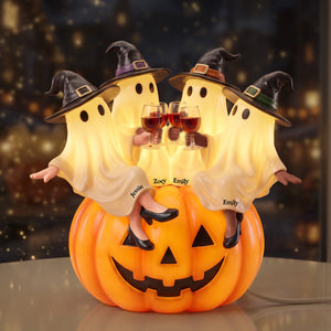 Spooky Ghost Friends Acrylic Light Box - Personalized Halloween Gifts For Friends 03nata310726