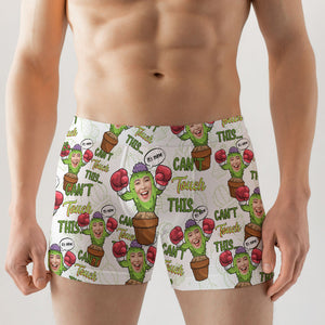 Can't Touch This, It's Mine, Gift For Him, Personalized Men Boxer, Image Upload Cactus Wife Boxer, Couple Gift - Boxer Briefs - GoDuckee
