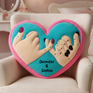 Pinky Promise Pillow - Personalized Personalized Gifts For Besties 08NAQN201125 - Pillow - GoDuckee