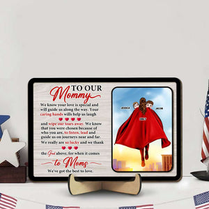 Personalized Gifts For Mom Wood Sign The Best To Love - Wood Signs - GoDuckee