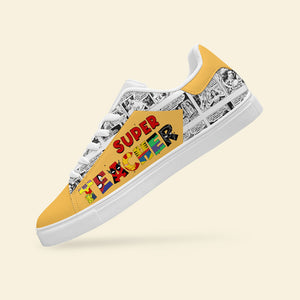 Teacher Personalized Casual Shoes, Perfect Gifts For Teachers, 04qhpo170723hh - Shoes - GoDuckee