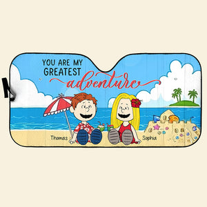 Personalized Gifts For Couple Windshield Sunshade 02xqqn230125pa Summer Vacation - Doormat - GoDuckee