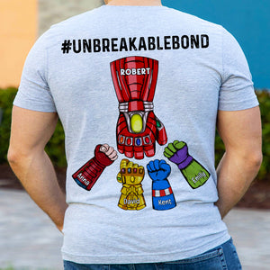 Personalized Gifts For Dad Shirt 07ACQN220523HA Fist Bump Father's Day Unbreakablebond