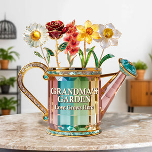 Grandma Birth Month Flowers Acrylic Plaque - Personalized Gifts For Grandma 04tgtn040625 - Shaped Plaques - GoDuckee