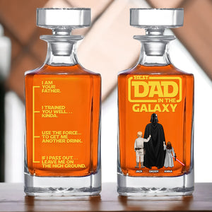 Galaxy Dad Whiskey Bottle - Personalized Gift For Dad 01TOTN060525HHHG - Whiskey Bottle - GoDuckee