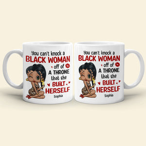 Can't Knock A Black Woman Off Personalized Coffee Mug 03HTTN270723HH-01 - Coffee Mug - GoDuckee