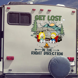 Personalized Gifts For Camping Couple Car Decal, Adventure Seekers 03qhtn160125pa - Decal Sticker - GoDuckee