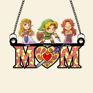 Personalized Gifts For Mom Suncatcher Window Hanging Ornament 02naqn250424 Mother's Day - Ornaments - GoDuckee