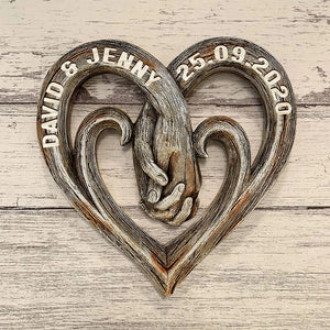 Personalized Gifts For Couple Wood Sign Forever Love 02NADT190224 - Wood Signs - GoDuckee