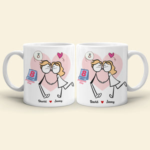 Couple Personalized Coffee Mug - Coffee Mug - GoDuckee