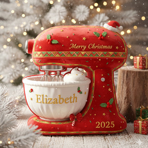 Cute Baking Mixer Pillow-Personalized Christmas Gifts For Baking Lovers 04PGTN051125 - Pillow - GoDuckee