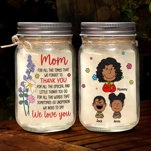Personalized Gifts For Mom Mason Jar Light 02totn110125hh - Drink Jar - GoDuckee