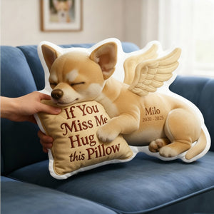 Dog Memorial Custom Shaped Pillow - Custom Photo Gifts For Dog Lover 04TGLU081125 - Pillow - GoDuckee