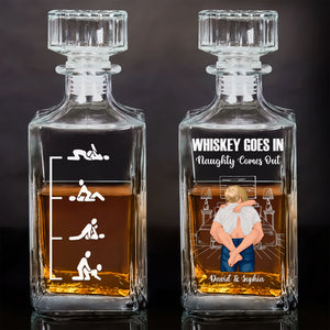 Funny Couple Whiskey Bottle - Personalized Gift For Couple 02TOTN070525HG - Whiskey Bottle - GoDuckee