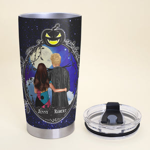 My Dear Love, Couple Gift, Personalized Tumbler, Spooky Halloween Couple Backview Tumbler, Halloween Gift 01OHPO310723TM - Tumbler Cup - GoDuckee