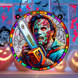 Personalized Gifts For Horror Movie Fans Suncatcher Ornament 03KATN220824 - Ornament - GoDuckee