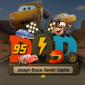 Racing Dad Plaque - Personalized Gifts For Father 021nalu160425 - Shaped Plaques - GoDuckee