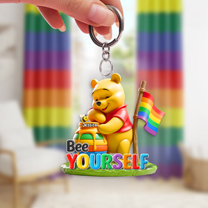 Bee Yourself Keychain - Personalized Gifts For LGBT 03hupu270525 - Keychains - GoDuckee