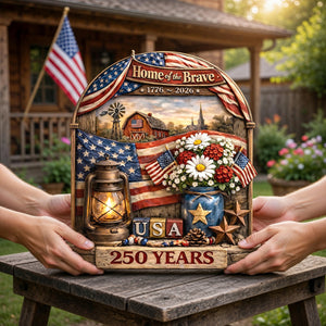 USA 250 Years Acrylic Plaque - Gifts For Patriotics 05TYLU170326 - Shaped Plaques - GoDuckee