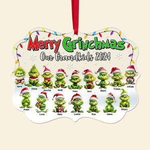 Personalized Gift For Grandparents Christmas Ornament 06ACQN240924 - Ornament - GoDuckee