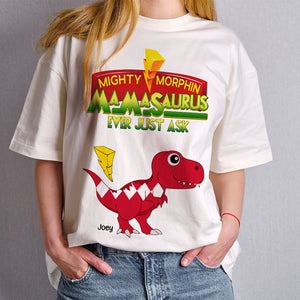 Personalized Gifts For Mothers Shirt Cute Dino Kids 03KALU210225 - Shirts - GoDuckee