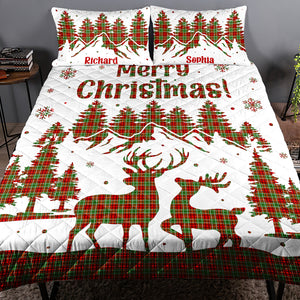 Personalized Gifts For Couple Quilt Bed Set 03qnqn011124 - Blanket - GoDuckee