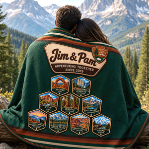 Custom National Park Blanket – Personalized Gift For Outdoor Families & Couples 02NADT081026 - Blanket - GoDuckee