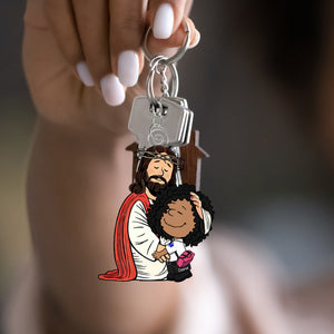 Personalized Gifts For Christians Keychain, Jesus Christ Support Your Job 02qhqn160125hg - Keychains - GoDuckee