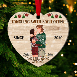 Tangle with each other and still go strong, Personalized Ornament for Couples - Ornament - GoDuckee